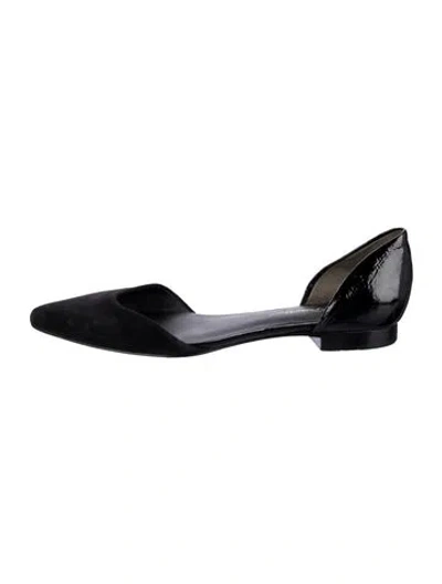 Pre-owned 3.1 Phillip Lim Suede D'orsay Flats In Black
