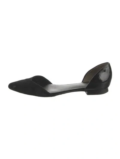 Pre-owned 3.1 Phillip Lim Suede D'orsay Flats In Black