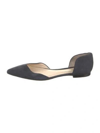Pre-owned 3.1 Phillip Lim Suede D'orsay Flats In Blue