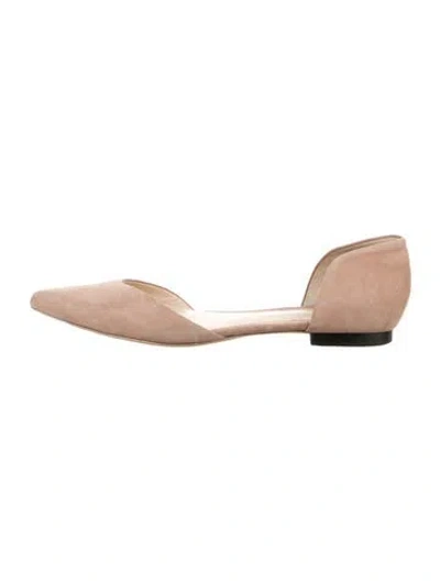 Pre-owned 3.1 Phillip Lim Suede D'orsay Flats In Neutrals