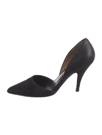 Pre-owned 3.1 Phillip Lim Suede D'orsay Pumps In Black