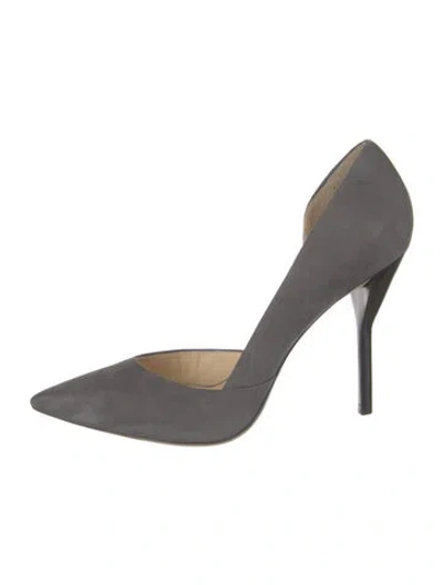Pre-owned 3.1 Phillip Lim Suede D'orsay Pumps In Gray