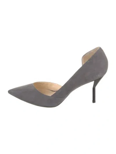 Pre-owned 3.1 Phillip Lim Suede D'orsay Pumps In Gray