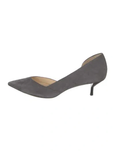Pre-owned 3.1 Phillip Lim Suede D'orsay Pumps In Gray