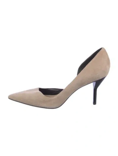 Pre-owned 3.1 Phillip Lim Suede D'orsay Pumps In Neutral