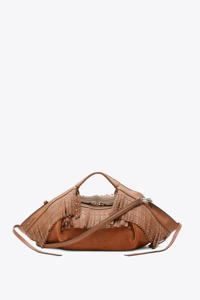 3.1 Phillip Lim Suede Fringe Mini Luna In Brown