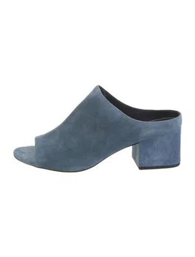 Pre-owned 3.1 Phillip Lim Suede Mules In Blue