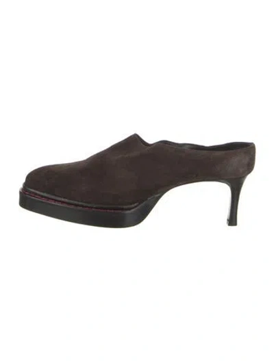 Pre-owned 3.1 Phillip Lim Suede Mules In Brown