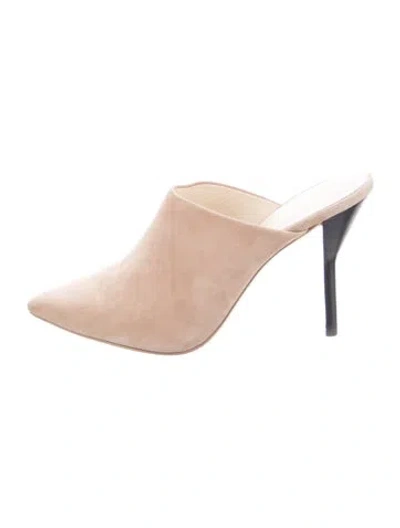 Pre-owned 3.1 Phillip Lim Suede Mules In Neutrals