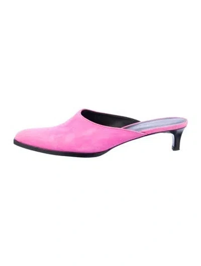 Pre-owned 3.1 Phillip Lim Suede Mules In Pink