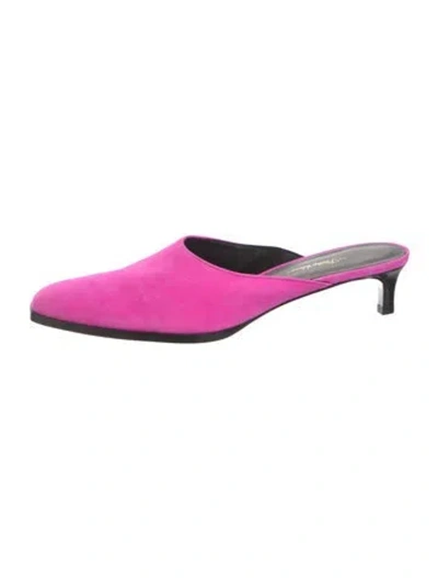 Pre-owned 3.1 Phillip Lim Suede Mules In Pink
