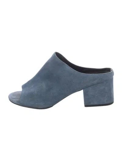 Pre-owned 3.1 Phillip Lim Suede Slides In Blue