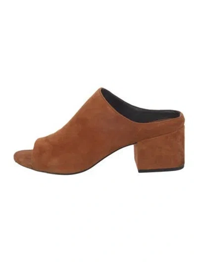 Pre-owned 3.1 Phillip Lim Suede Slides In Brown