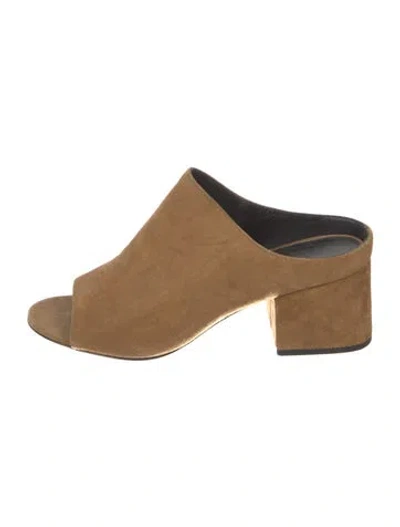 Pre-owned 3.1 Phillip Lim Suede Slides In Neutral