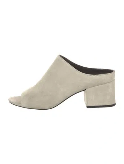 Pre-owned 3.1 Phillip Lim Suede Slides In Neutral