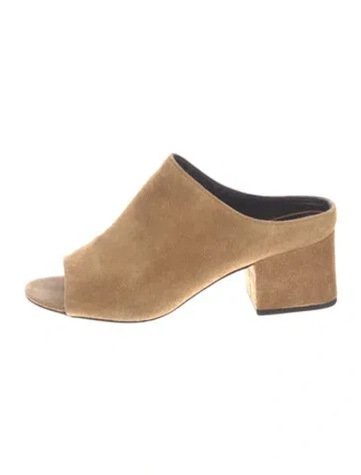 Pre-owned 3.1 Phillip Lim Suede Slides In Neutral