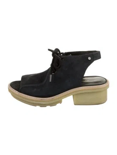 Pre-owned 3.1 Phillip Lim Suede Slingback Sandals In Blue