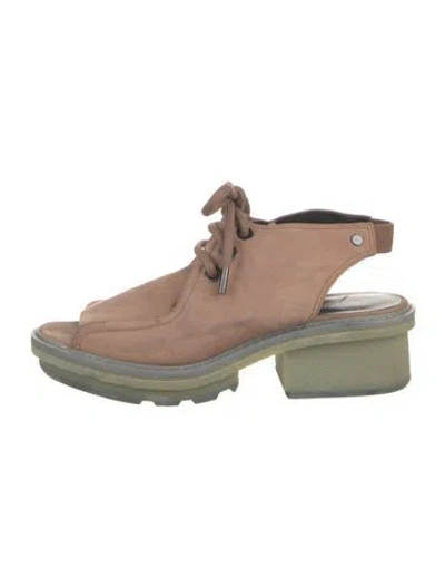 Pre-owned 3.1 Phillip Lim Suede Slingback Sandals In Neutral