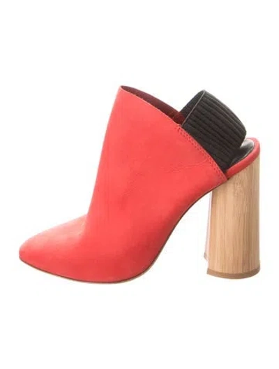 Pre-owned 3.1 Phillip Lim Suede Sock Boots In Orange