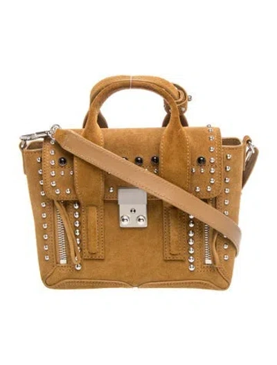 Pre-owned 3.1 Phillip Lim Suede Top Handle Bag In Brown