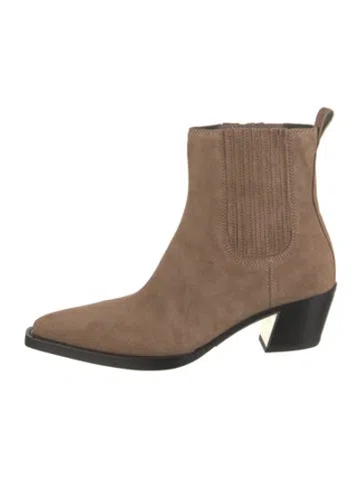 Pre-owned 3.1 Phillip Lim Suede Western Boots In Neutrals
