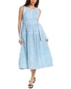 3.1 Phillip Lim Taffeta Check Dress In Blue