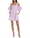 Shop 3.1 Phillip Lim Taffeta Mini Dress In Purple