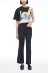 3.1 Phillip Lim Tailored Cropped Kick Flare Trouser In Navy-indigo