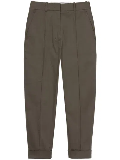 3.1 Phillip Lim Tapered-leg Cropped Trousers In Green