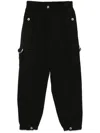 3.1 Phillip Lim Tapered Leg Trousers In Ba001 Black