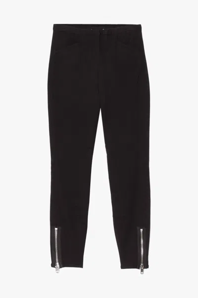 3.1 Phillip Lim Tech Cotton Joggers With Ankle Zip In Black