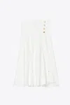 3.1 Phillip Lim Tech Milano Flare Skirt With Side Plackets In White
