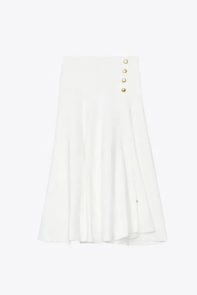 3.1 Phillip Lim Tech Milano Flare Skirt With Side Plackets In White