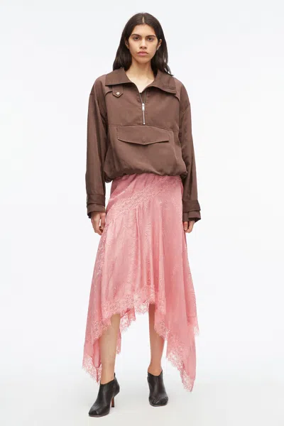 3.1 Phillip Lim Technical Half Zip Blouson Jacket In Pink
