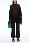 3.1 Phillip Lim Textured Fringe Oversized Pullover In Ocean-black