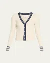 3.1 Phillip Lim Textured Rib V-neck Cardigan In Multi