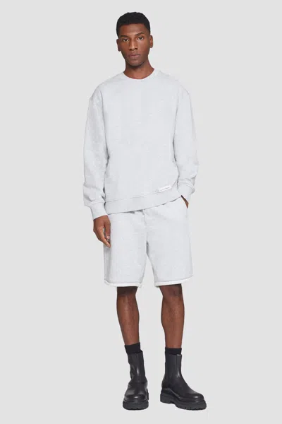 3.1 Phillip Lim The Everyday Crew Sweatshirt In Light Heather Grey