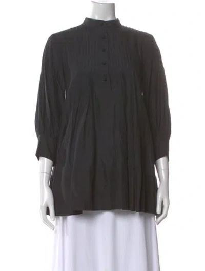 Pre-owned 3.1 Phillip Lim Three-quarter Sleeve Blouse In Black