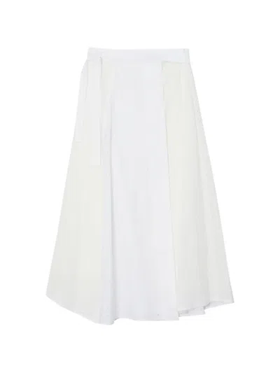 3.1 Phillip Lim Tie-detail Midi Skirt In White