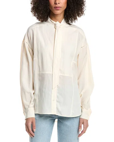 3.1 Phillip Lim Tie Neck Blouse In White