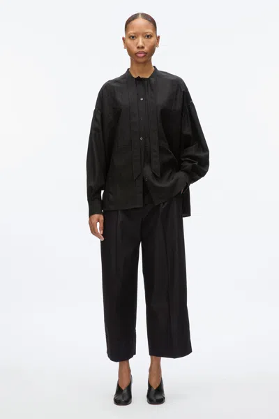 3.1 Phillip Lim Tie Neck Blouse In Black