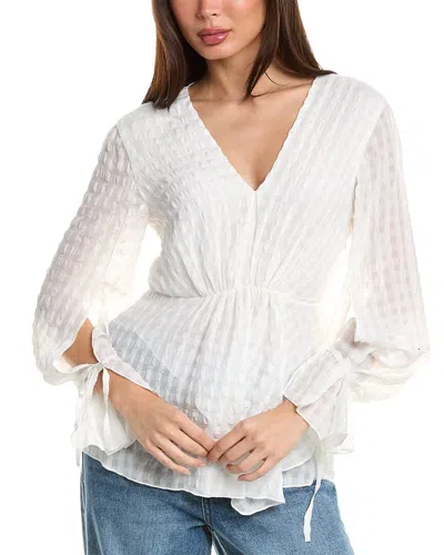 3.1 Phillip Lim Tie Sleeve Blouse In White