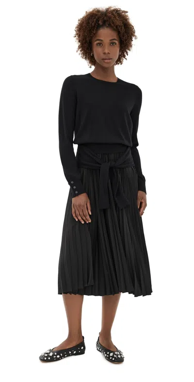 3.1 Phillip Lim Tie Waist Dress Black