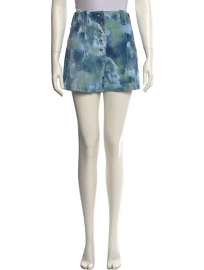 Pre-owned 3.1 Phillip Lim Tie-dye Print Mini Shorts W/ Tags In Multi