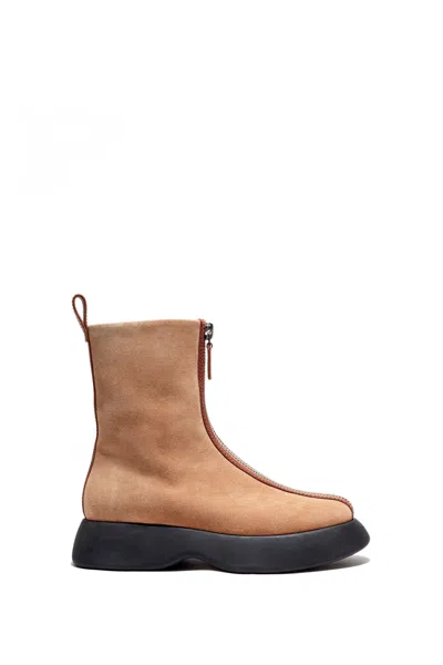 3.1 Phillip Lim Tobacco Mercer Zip Combat Boot In Brown