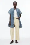 3.1 Phillip Lim Trapeze Light Denim Dress In Blue