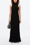Shop 3.1 Phillip Lim Traveling Rib Knit Mockneck Sleeveless Dress In Black
