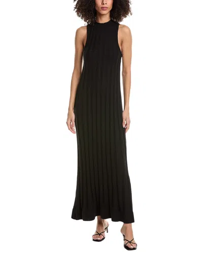 3.1 Phillip Lim Traveling Rib Mock Neck Sleeveless Dress In Animal Print