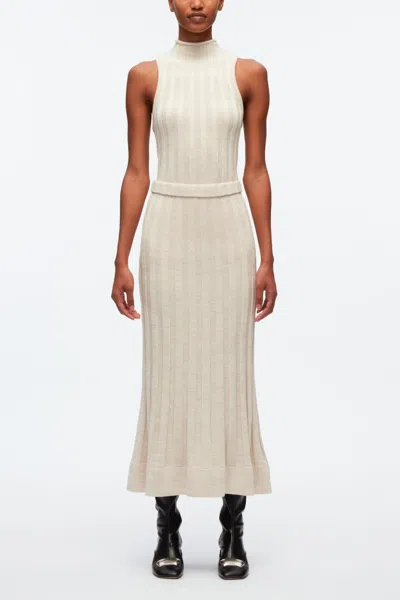 3.1 Phillip Lim Travelling Rib Midi Skirt In Neutral