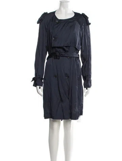 Pre-owned 3.1 Phillip Lim Trench Coat In Blue